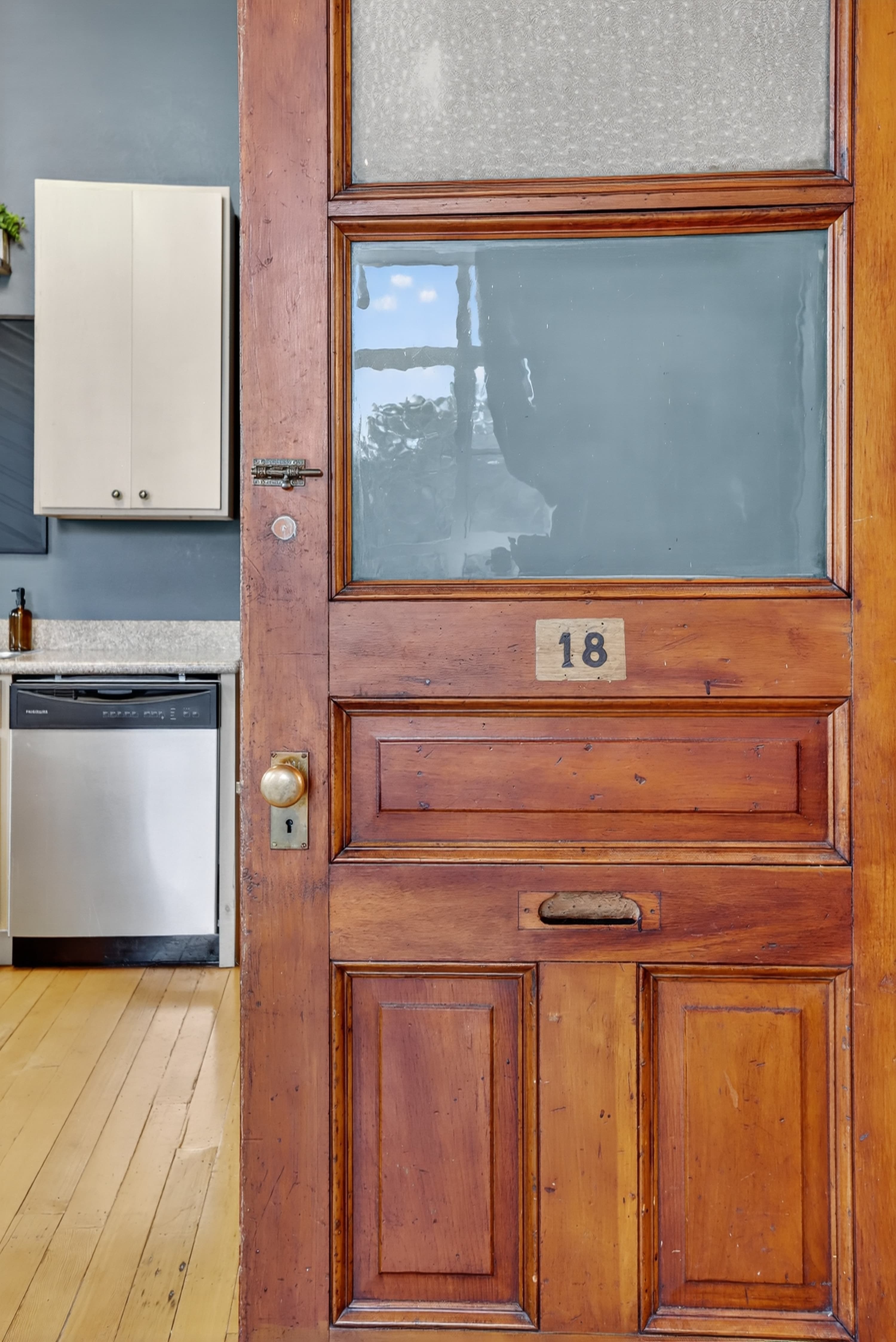 Historic interior detail at The Cory Block Apartments